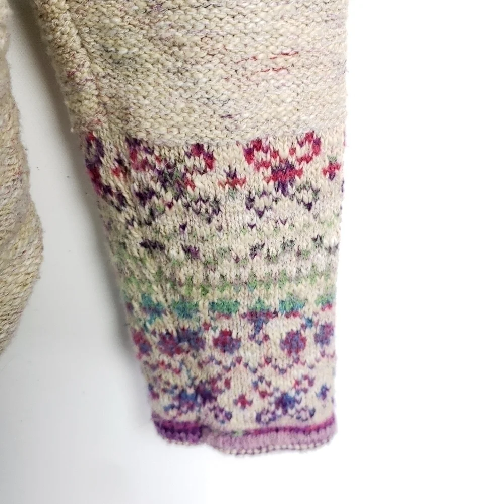 Anthropologie pilcro drew surplus faux wrap front sweater sz small